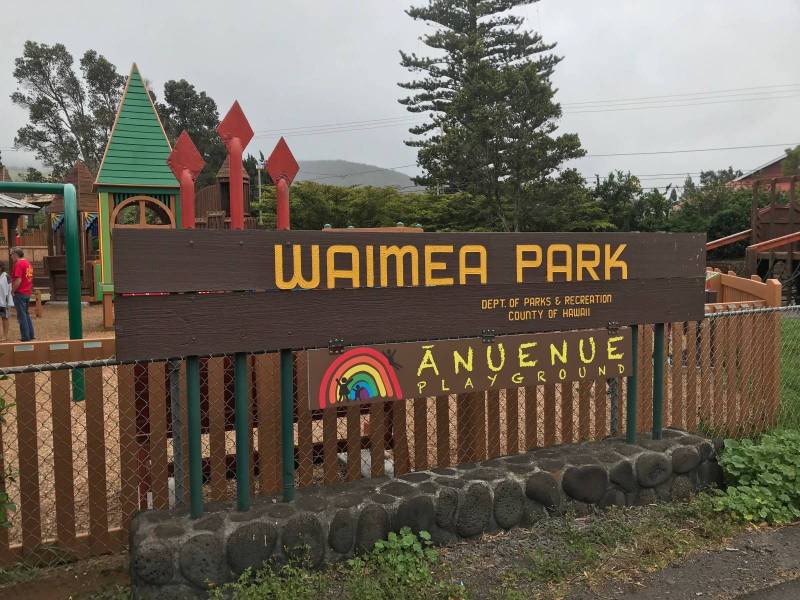Waimea Park community landmark on Kauai representing the community pride and development efforts in Waimea Hawaii